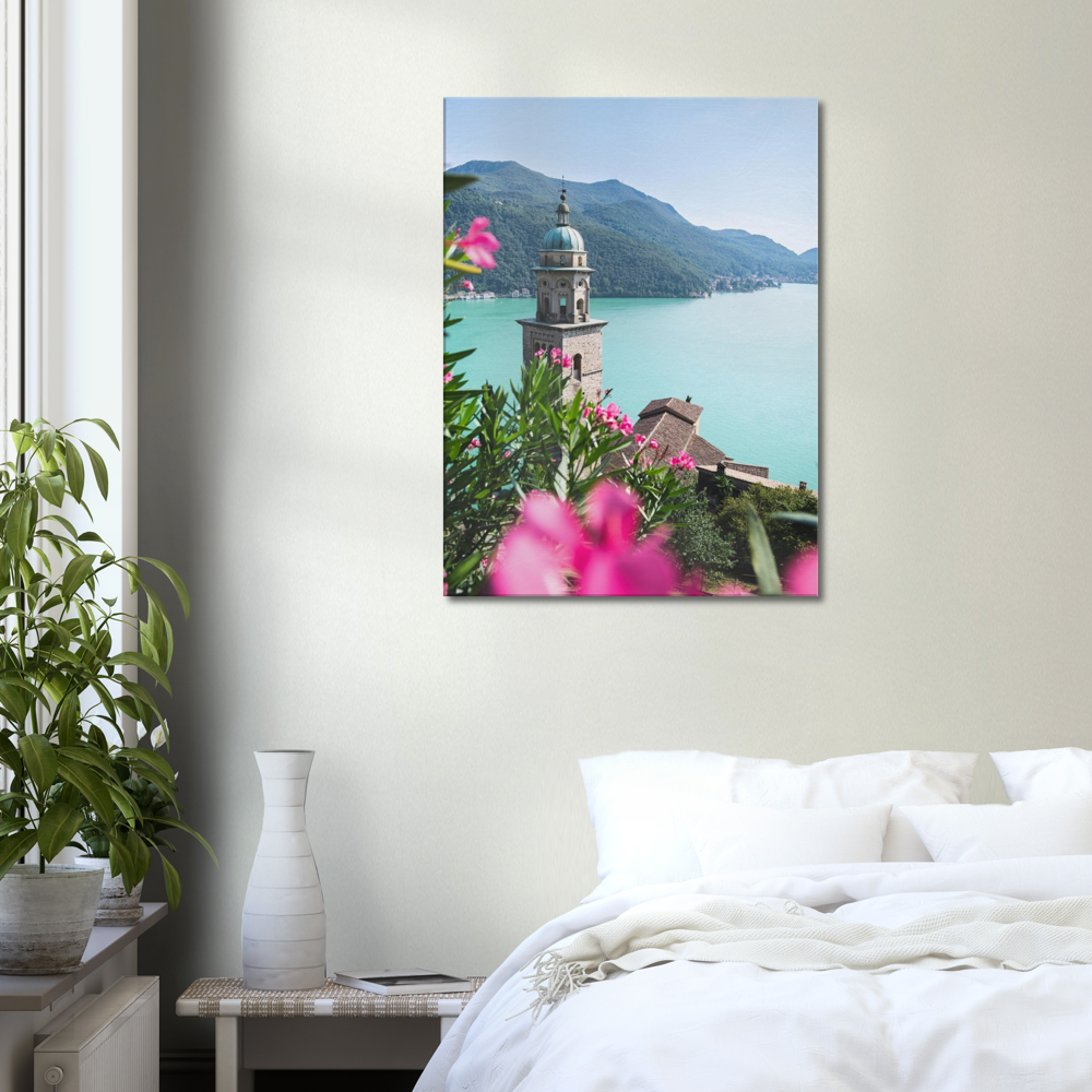 'Overlooking Lago di Lugano' - Canvas