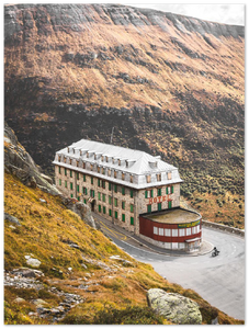 'Abandoned Hotel at Furka Pass' - Print