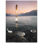 Load image into Gallery viewer, &#39;Ze Fork in Ze Lake&#39; – Print
