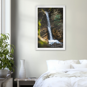 'Gorges du Chauderon Waterfall' - Framed