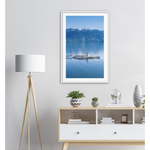 Load image into Gallery viewer, &#39;Steamboat passing Lavaux on Lac Léman&#39; - Framed
