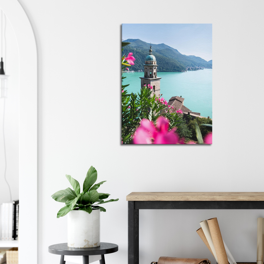 'Overlooking Lago di Lugano' - Canvas